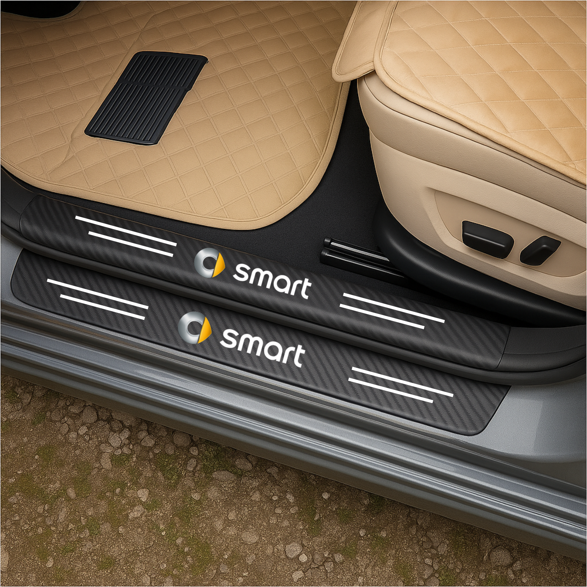 CarbonGrip PRO | Personalisierte Aufkleber für Türschweller