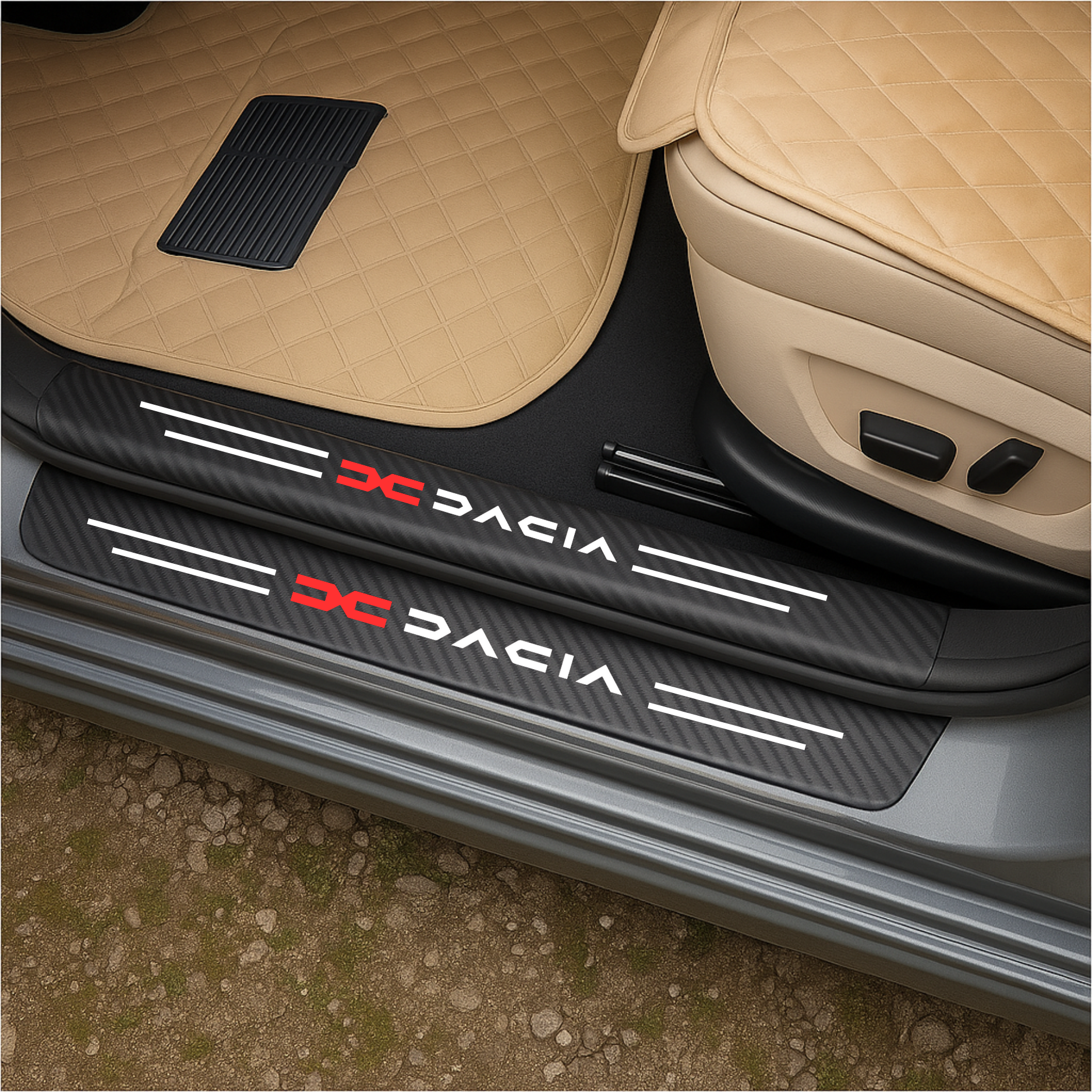 CarbonGrip PRO | Personalisierte Aufkleber für Türschweller