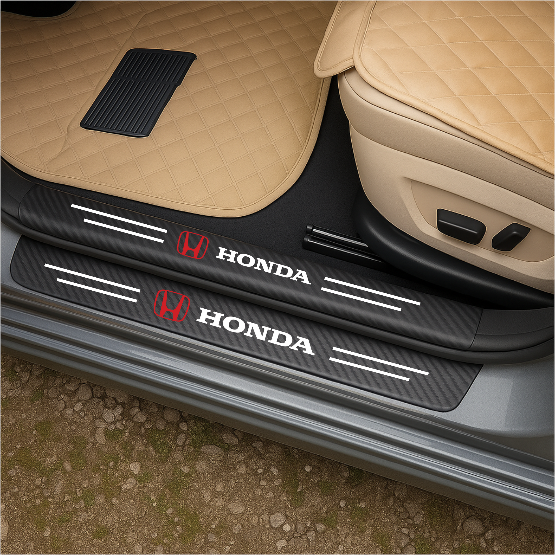 CarbonGrip PRO | Personalisierte Aufkleber für Türschweller