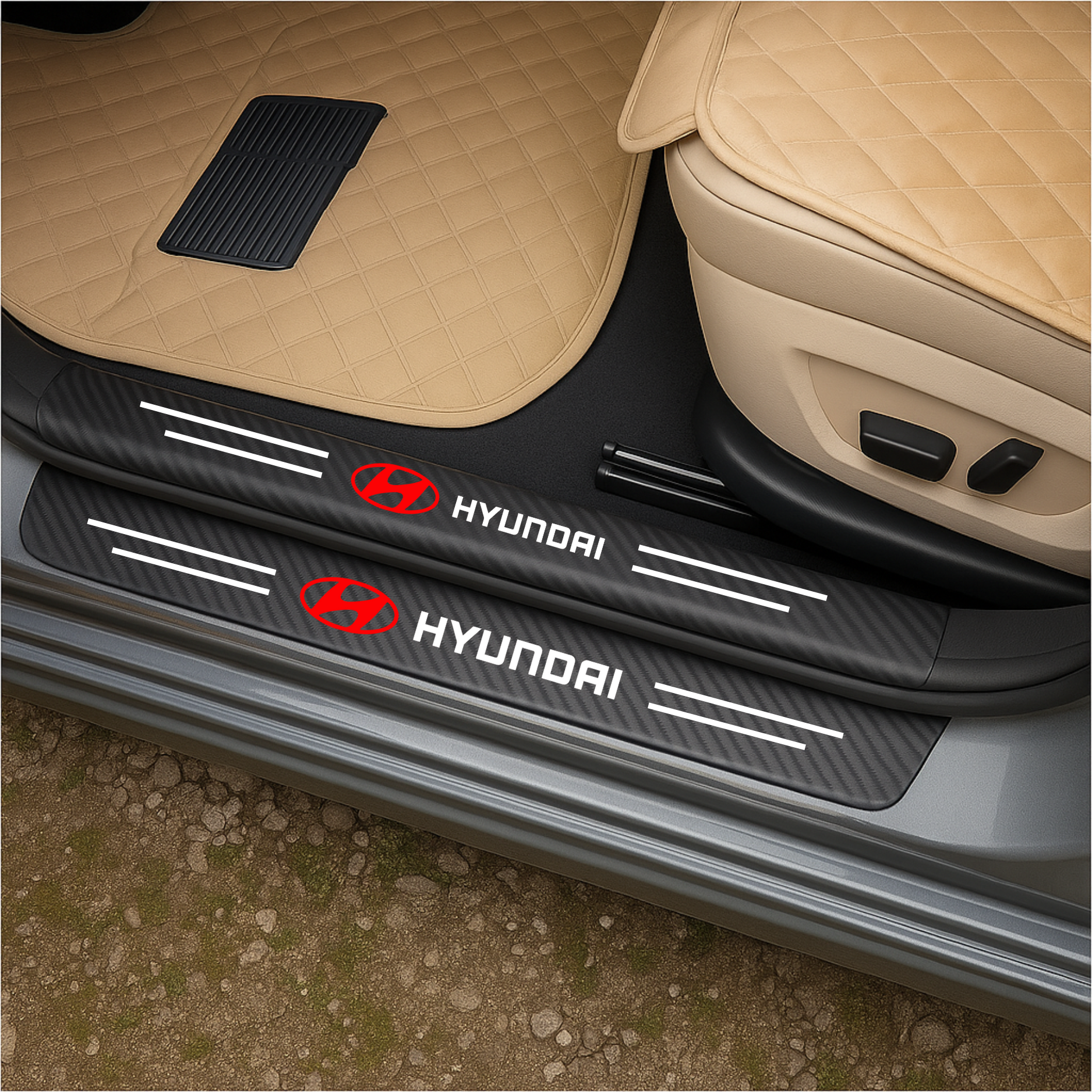 CarbonGrip PRO | Personalisierte Aufkleber für Türschweller