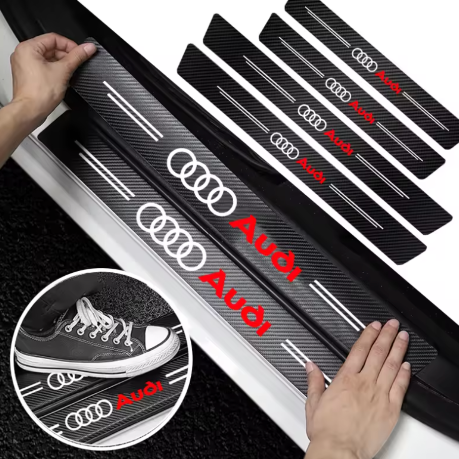 CarbonGrip PRO | Personalisierte Einstiegsleisten-Schutzfolien