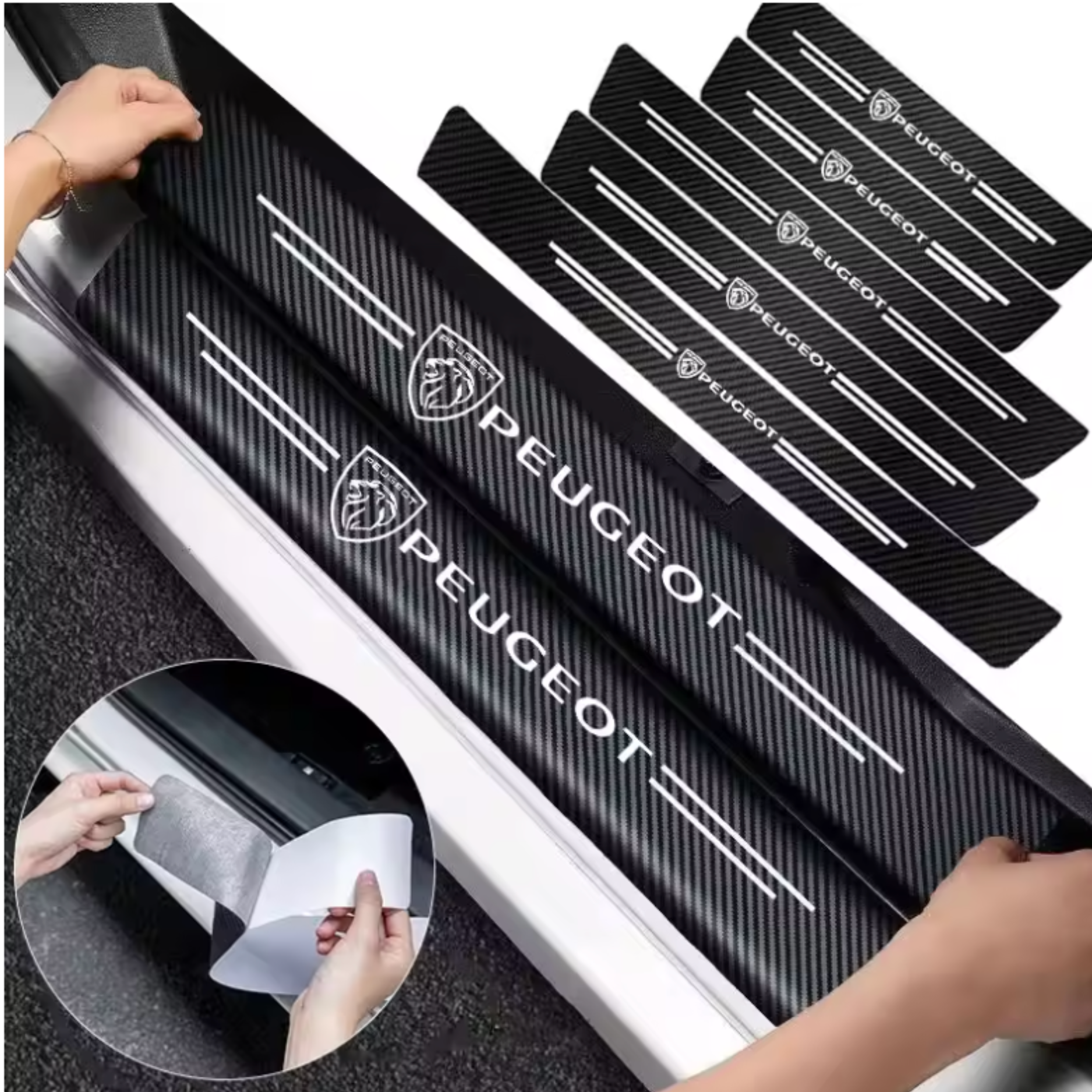 CarbonGrip PRO | Personalisierte Einstiegsleisten-Schutzfolien