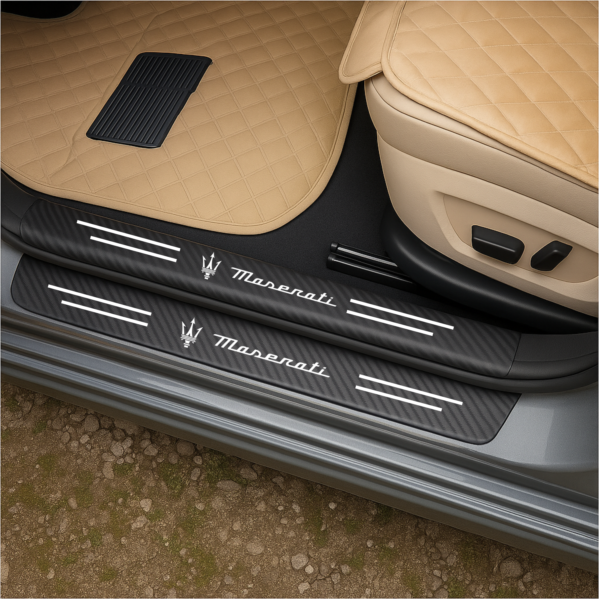 CarbonGrip PRO | Personalisierte Aufkleber für Türschweller